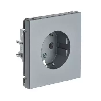 розетка SYSTEME ELECTRIC Art Gallery 16А с/з алюминий