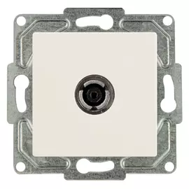 розетка телевизионная GUNSAN Eqona оконечная, кремовый