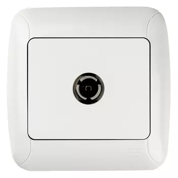 розетка телевизионная GUNSAN Fantasy оконечная, белый