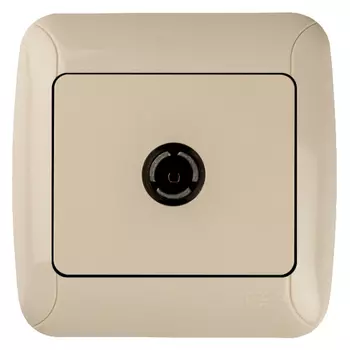 розетка телевизионная GUNSAN Fantasy оконечная, кремовый