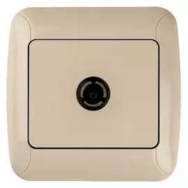 розетка телевизионная GUNSAN Fantasy оконечная, кремовый