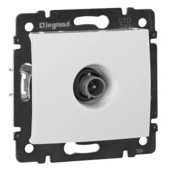 розетка телевизионная LEGRAND Valena белая