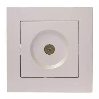 розетка телевизионная LEZARD Vesna оконечная жемчужно-белый перламутр