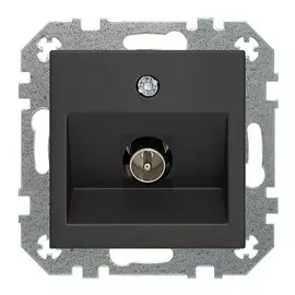 розетка телевизионная LIREGUS Retro матовый черный