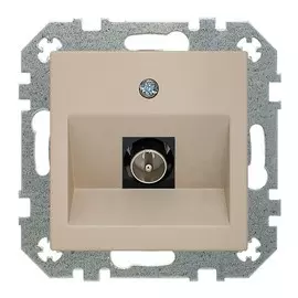 розетка телевизионная LIREGUS Retro матовый крем