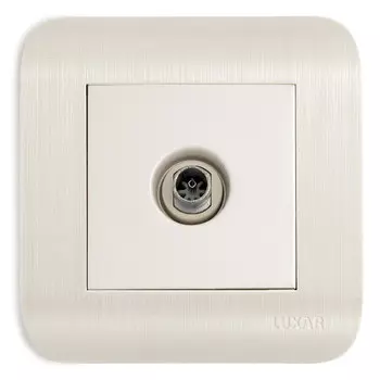 розетка телевизионная LUXAR Deco IP20 белый