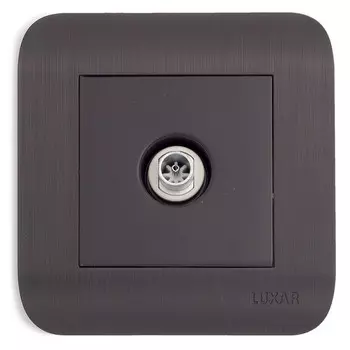 розетка телевизионная LUXAR Deco IP20 венге
