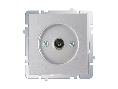 розетка телевизионная NILSON Touran проходная серебро