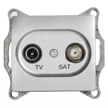 розетка телевизионная SCHNEIDER ELECTRIC Glossa IP20 алюминий