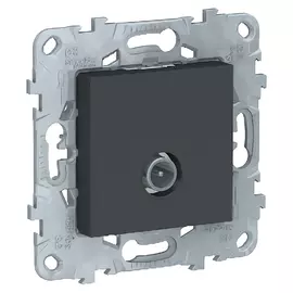 розетка телевизионная SCHNEIDER ELECTRIC Unica Studio, антрацит