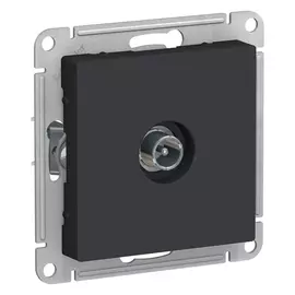 розетка телевизионная TV Atlas Design оконечная, карбон