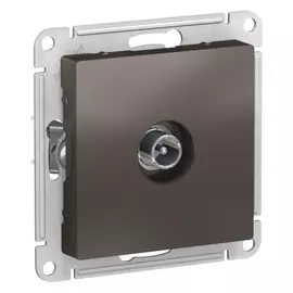 розетка телевизионная TV Atlas Design оконечная, мокко