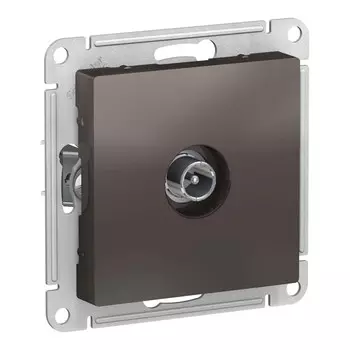 розетка телевизионная SCHNEIDER ELECTRIC Atlas Design оконечная мокко
