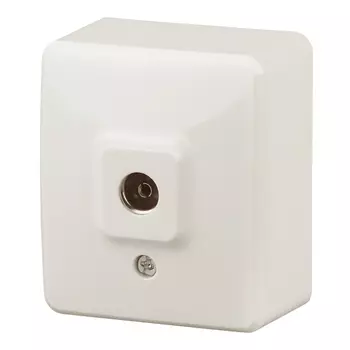 розетка TV ЭРА Эксперт слоновая кость