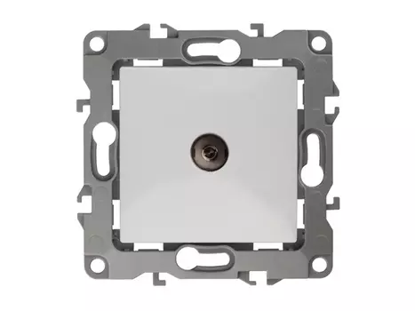 розетка телевизионная ЭРА серия 12 белый