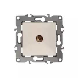 розетка TV ЭРА, серия 12, слоновая кость