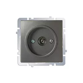 розетка TV проходная NILSON Touran, антрацит