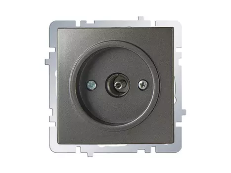 розетка TV проходная NILSON Touran, антрацит