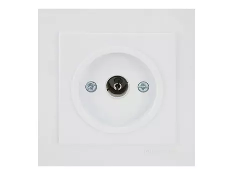 розетка TV проходная NILSON Touran Naturel, белый