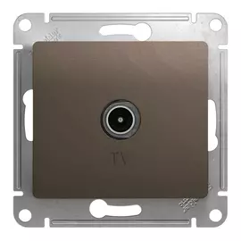 розетка TV SCHNEIDER ELECTRIC Glossa, шоколад