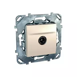 розетка TV SCHNEIDER ELECTRIC Unica бежевый