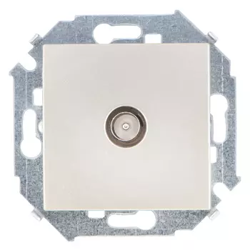 розетка телевизионная SIMON серия 15 шампань