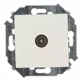 розетка TV SIMON, серия 15, слоновая кость