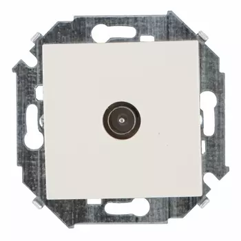 розетка телевизионная SIMON серия 15 слоновая кость