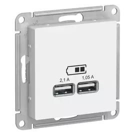 розетка USB Atlas Design, белый