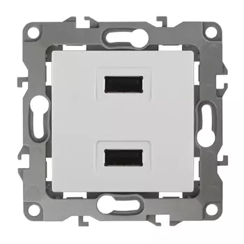 розетка USB ЭРА серия 12 белый