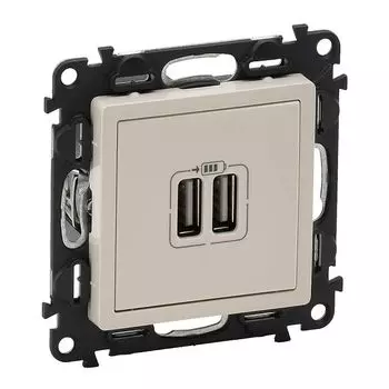 розетка USB LEGRAND Valena Life б/з слоновая кость