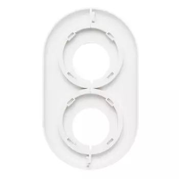 розетта напольная двойная 2хd20мм белая