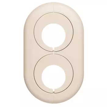 розетта напольная двойная 2хd20мм бежевая