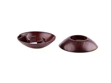 розетта напольная ПВХ для труб d26мм Венге 2шт.