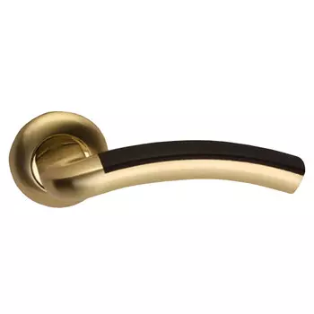 ручка дверная APECS Premier H-0576-A-GM/OAK матовое золото/темное дерево