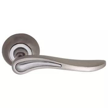 ручка дверная CORDI AL 64D, никель, белый