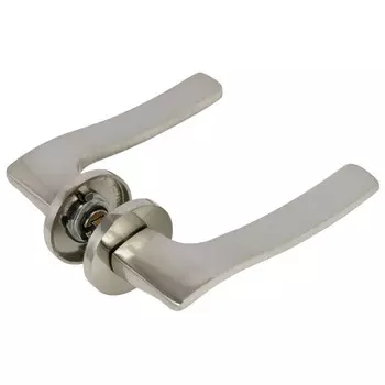 ручка дверная EDSON 108H-R2 никель накладка круг 6мм