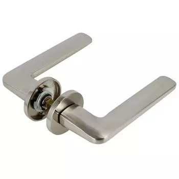 ручка дверная EDSON 109H-R2 никель накладка круг 6мм