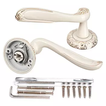 ручка дверная LORENA AL159 W/P белый/золото