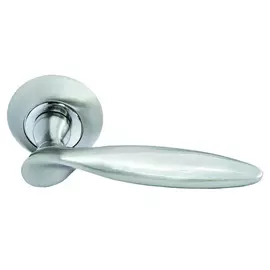 ручка дверная MORELLI dIY 09 SN, никель, белый