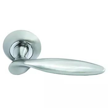 ручка дверная MORELLI dIY 09 SN, никель, белый