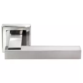 ручка дверная MORELLI DIY MH-37 белый никель/черный никель