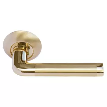 ручка дверная MORELLI MH-03 SG/GP матовое золото / золото