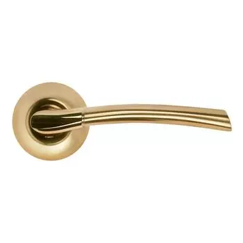 ручка дверная MORELLI MH-06 SG/GP матовое золото / золото