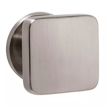 ручка дверная PUNTO Arc Salut SN накладка круг 6мм матовый никель