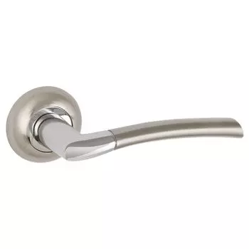 ручка дверная PUNTO Cometa ZR SN/CP-3 матовый никель/хром