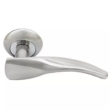 ручка дверная RUCETTI 08 никель сатиновый/хром