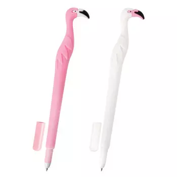 ручка фигурная шариковая ЮНЛАНДИЯ Фламинго узел 0,7мм синяя ассорти