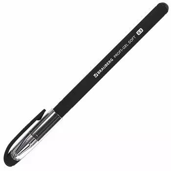 ручка гелевая BRAUBERG Profi-Gel Soft 0,4мм черный