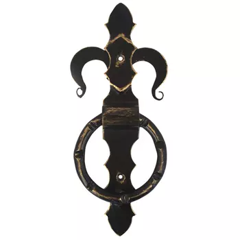 ручка-кнокер Кольцо 110х260мм бронза